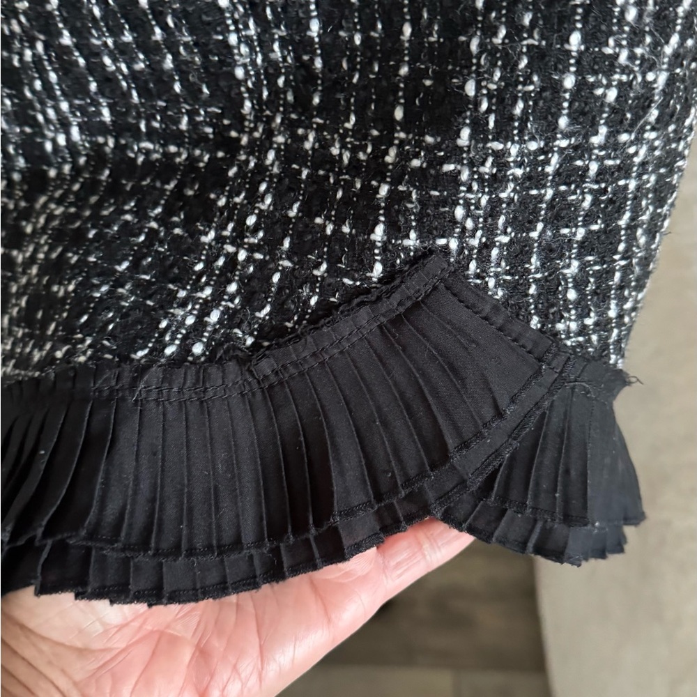White House Black Market Asymmetrical Ruffled Pencil Skirt - Picture 3 of 10